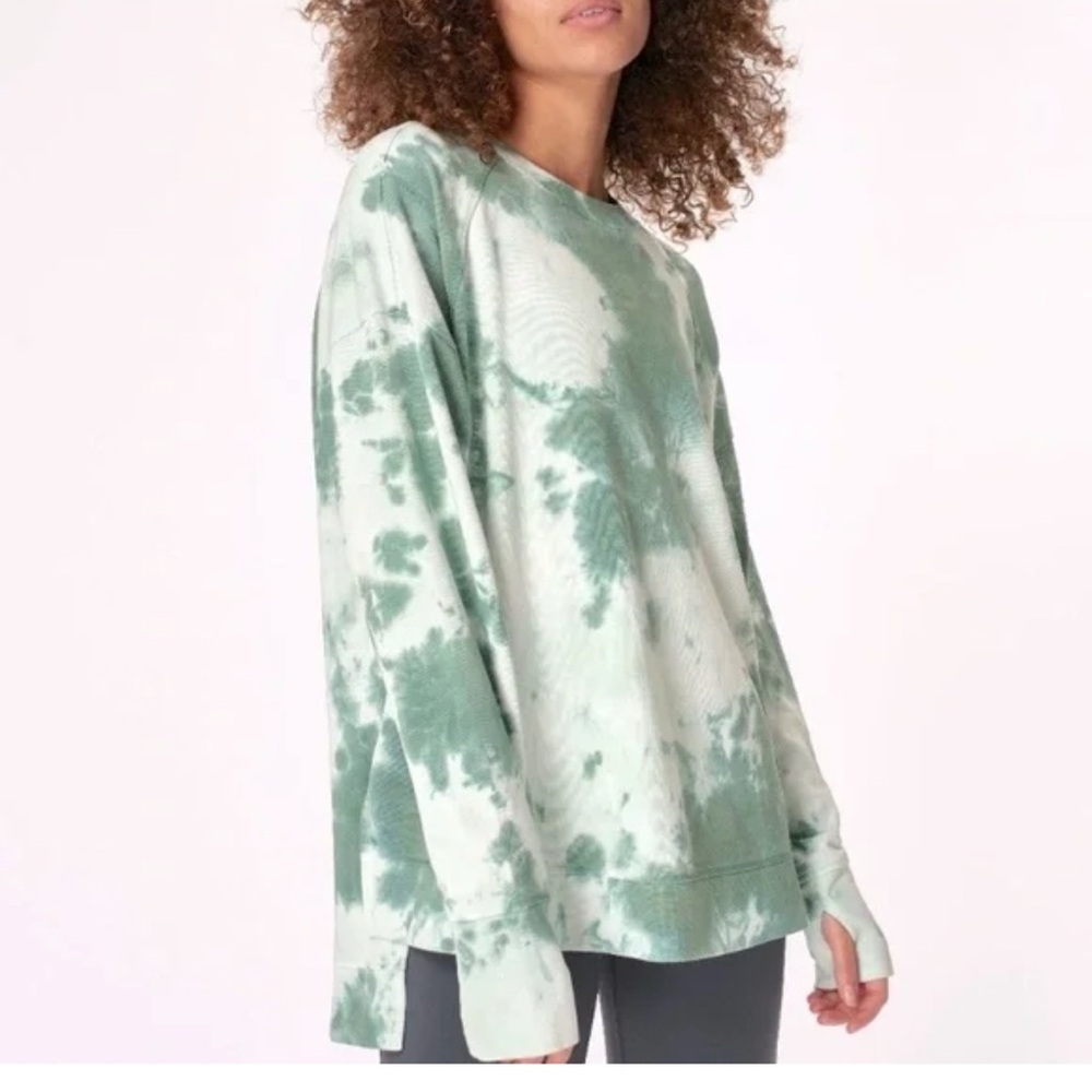 Sweaty Betty Blue Tie Dye Top M